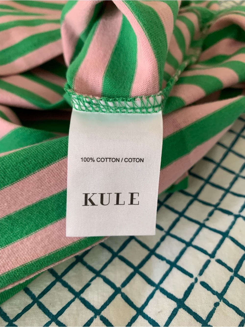 KULE Striped Tank top green & pink size medium NEW Anthropologie - Picture 12 of 13